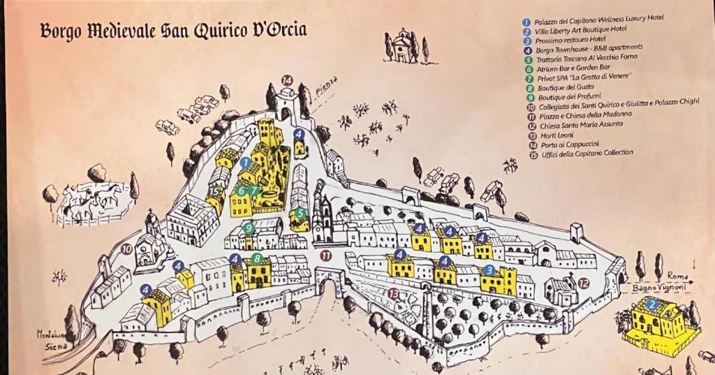 Boutique Villa Liberty - Dependance - Borgo Capitano Collection - Albergo Diffuso San Quirico d'Orcia Ngoại thất bức ảnh
